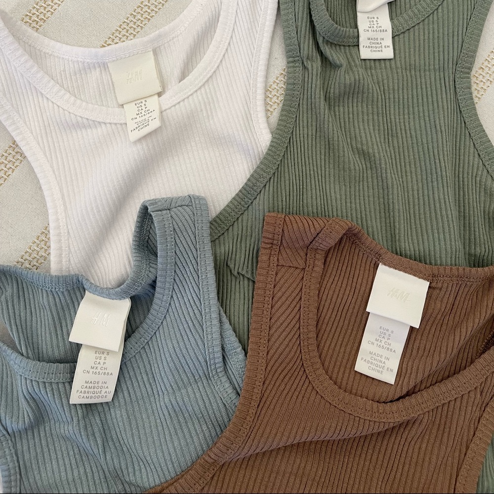 H&M EUC smoke blue size S tank
